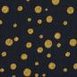 Preview: Baumwollwebware Joel Swafing Goldene Punkte auf schwarz