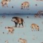 Preview: Baumwolljersey Life in the Forest by Christiane Zielinski - Wildschweine