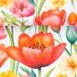 Preview: Dekostoff BEATE bunte Blumen
