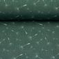 Preview: Double Slub Musselin Swafing ADELE Smaragd Pusteblumen