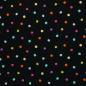 Preview: Baumwolljersey Flowerpop bunte Punkte auf schwarz Swafing