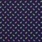 Preview: Baumwollstoff JOYFUL CHRISTMAS Rentiere Regenbogen auf blau
