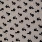 Preview: Dekostoff Toni, Leinenoptik, Katzen