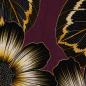 Preview: Modal—French Terry Murcia - Blumen auf Aubergine