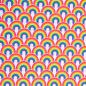Preview: Baumwolljersey Rainbow by lycklig design - Regenbögen