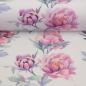 Preview: Modal-French Terry Swafing KIRA weiß Pastellblumen