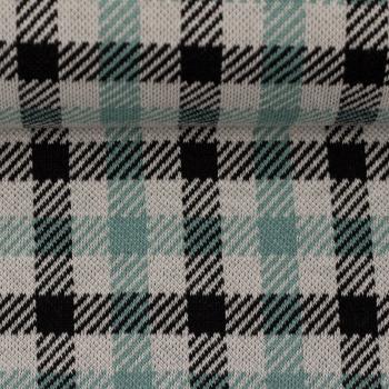 A Good Harvest – PLAID smaragd-schwarz – SWAFING Öko-Tex Jaquard