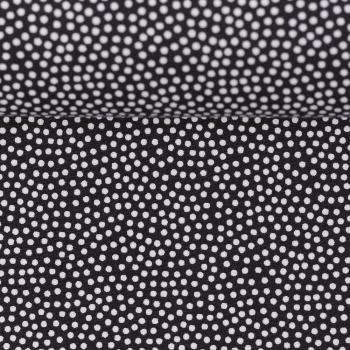 Baumwolle Webware DOTTY von Swafing - schwarz, weiße Punkte
