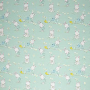 Baumwolljersey Moppi Rabbit by Christiane Zielinski, Hasen mint