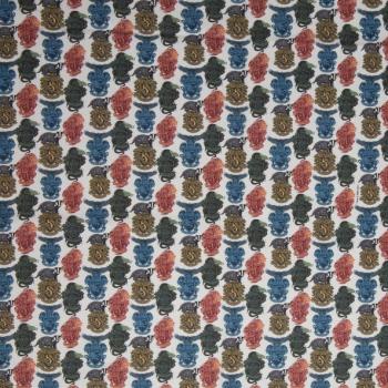 Canvas/Dekostoff Harry Potter Wappen bunt