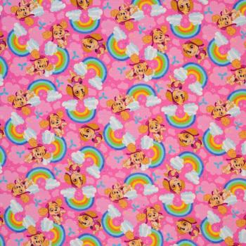 Baumwolljersey PAW PETROL pink