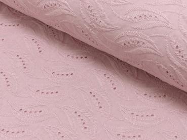Baumwolle Lochstickerei rosa
