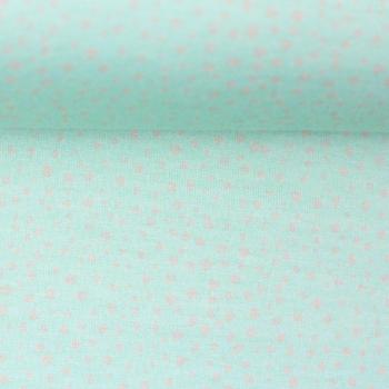 Baumwolljersey Moppi Rabbit by Christiane Zielinski, Kombistoff Pünktchen mint