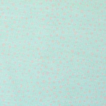 Baumwolljersey Moppi Rabbit by Christiane Zielinski, Kombistoff Pünktchen mint