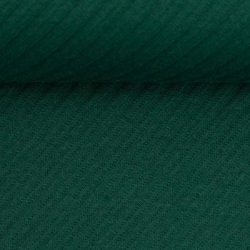 Jacquardjersey Sarina mit diagonalen Streifen - Flaschengrün