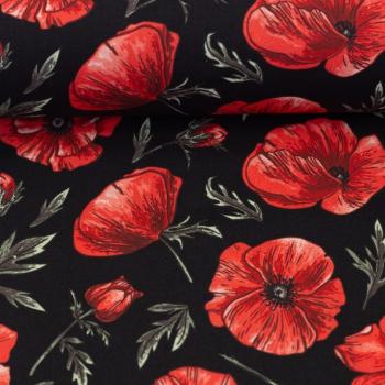 Baumwollstoff TARRENZ Swafing Mohnblumen