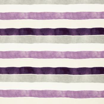 Baumwolljersey Swafing - Cats and dogs by Sabine Marshall - Kombistoff Ringel violett