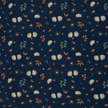 Baumwolljersey Forest Friends  - Igel