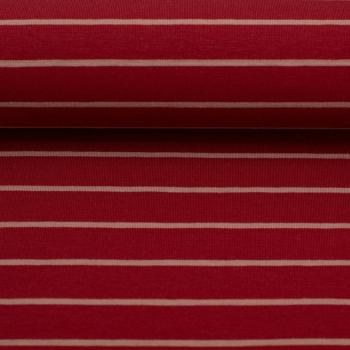 Baumwolljersey Isa Swafing Ringel - Bordeaux