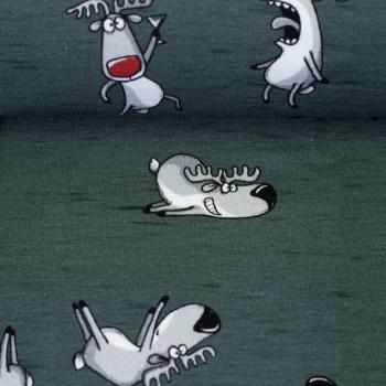 French Terry Swafing Thorsten Berger - Winter Moods kleine Rentiere