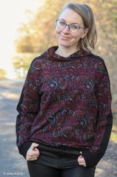 French Terry HERBSTFRÜCHTE by Christiane Zielinski -Swafing- rot