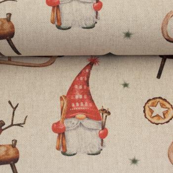 Dekostoff Christmas - Wichtel