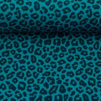 Baumwolljetsey Swafing CLEOPATRA Leo blau türkis