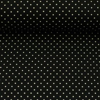 Baumwollstoff HILDE - schwarz