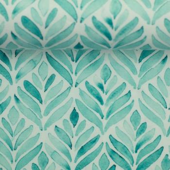 Baumwolljersey Theo Ornamente mint