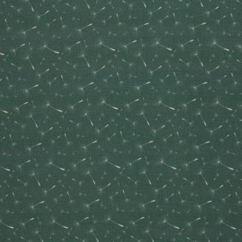 Double Slub Musselin Swafing ADELE Smaragd Pusteblumen