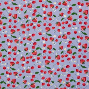 Baumwolljersey MELODY Swafing Kirschen und Erdbeeren