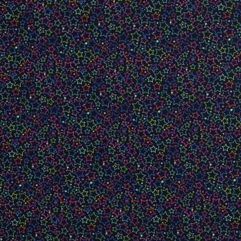 Baumwollstoff TIM Sterne neon