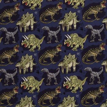 Baumwollstoff TIM Dinosaurier