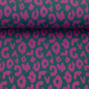 Baumwolljersey Swafing HAPPY LEO by Cherry Picking grün-pink