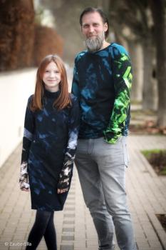 Baumwolljersey Swafing ELEVATE by lycklig design schwarz-braun