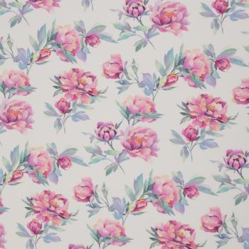 Modal-French Terry Swafing KIRA weiß Pastellblumen