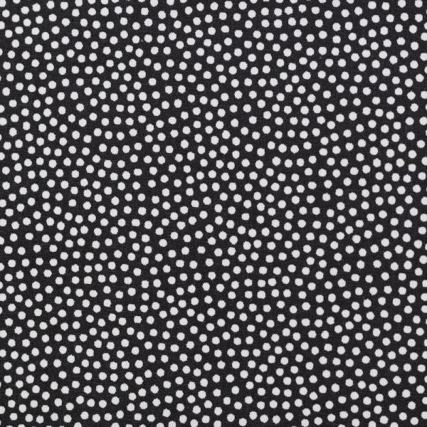 Baumwolle Webware DOTTY von Swafing - schwarz, weiße Punkte