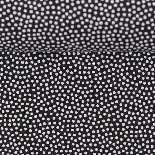 Baumwolle Webware DOTTY von Swafing - schwarz, weiße Punkte