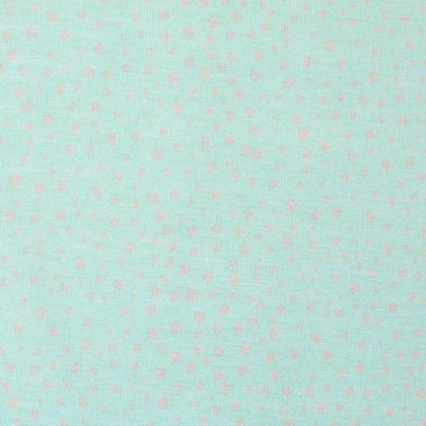 Baumwolljersey Moppi Rabbit by Christiane Zielinski, Kombistoff Pünktchen mint