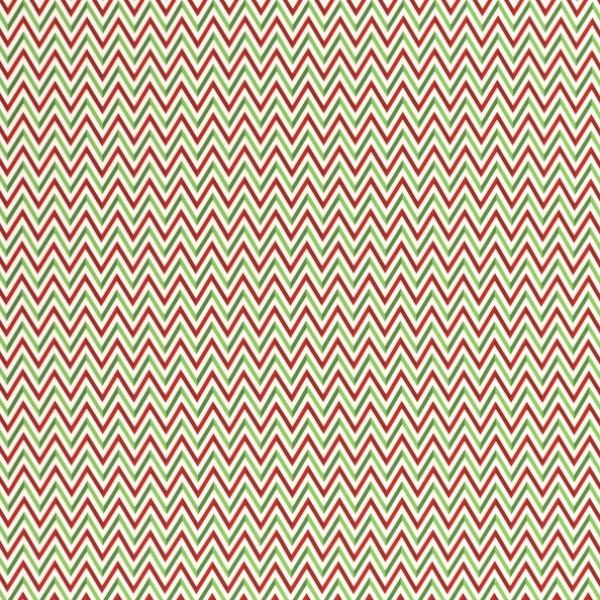 Baumwollstoff Noel Swafing Chevron grün-weiß-rot