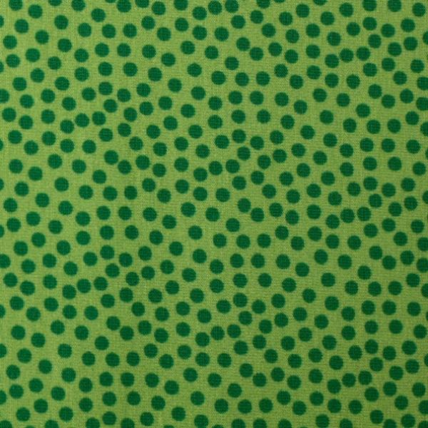 Baumwolljersey JORIS - Punkte grün auf grün