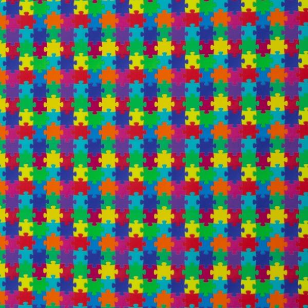 Baumwollstoff Henry Puzzle