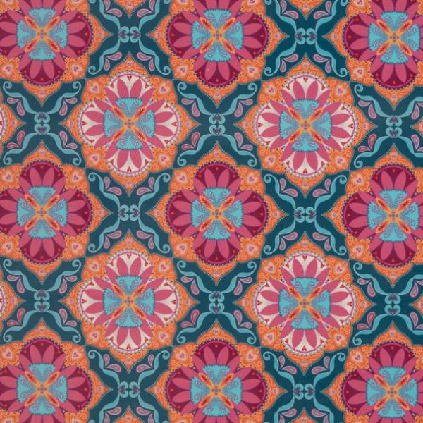 Velvet Boho by bienvenido Colorado Swafing Mandala Türkis