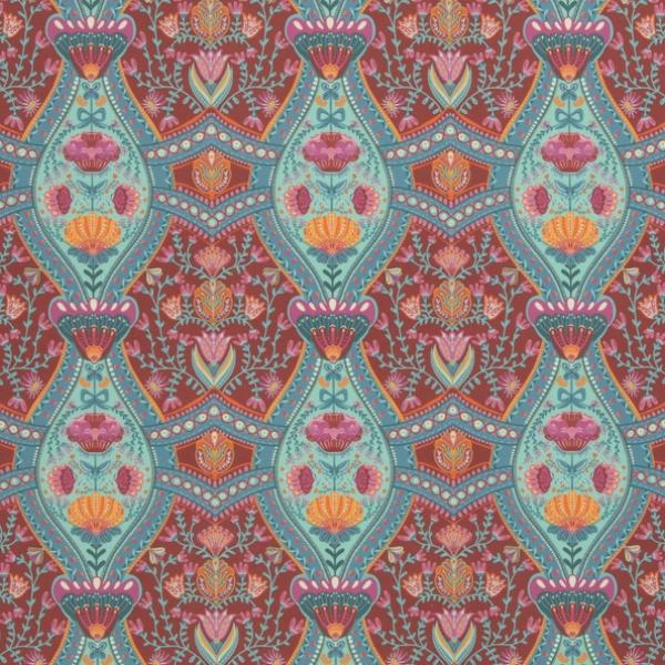 Velvet Boho by bienvenido Colorado Swafing Mandala rot