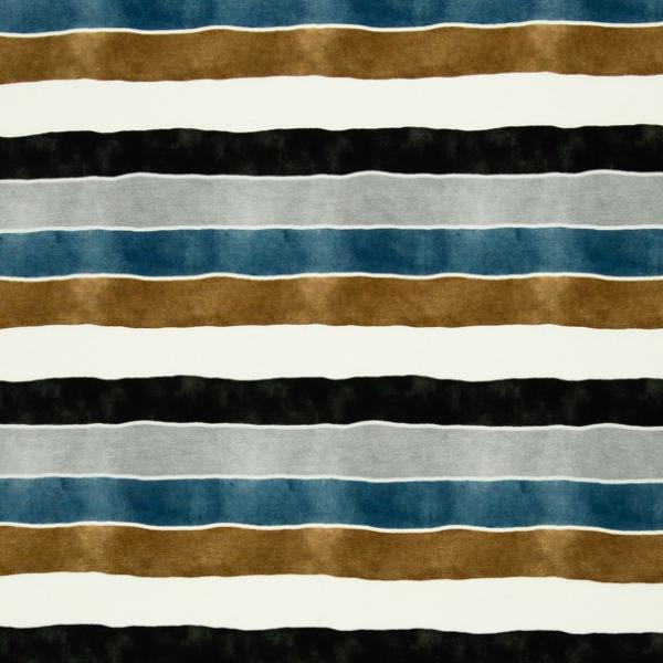 Baumwolljersey Swafing - Cats and dogs by Sabine Marshall - Kombistoff Ringel blau