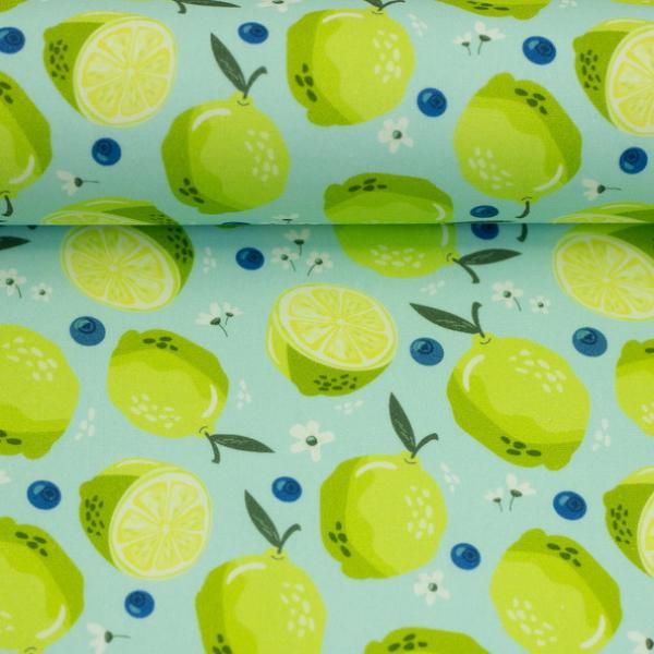 Baumwollstoff FRUITS Swafing Zitronen