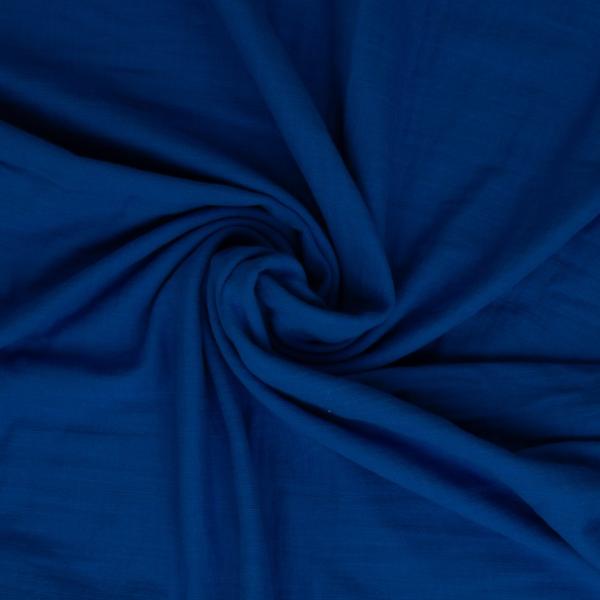 Double Slub Musselin Sorea - blau