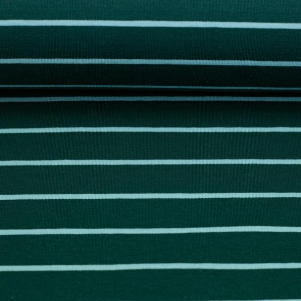 Baumwolljersey Isa Swafing Ringel - Petrol