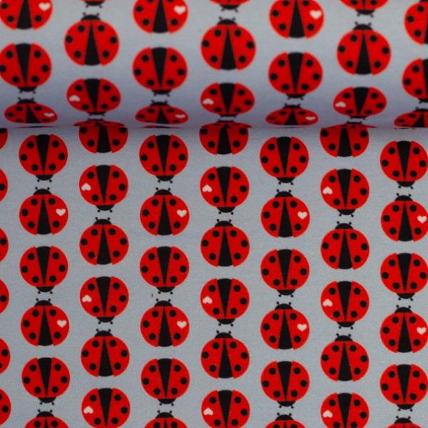 Baumwolljersey LOVELY FAVS by Cherry Picking - Marienkäfer