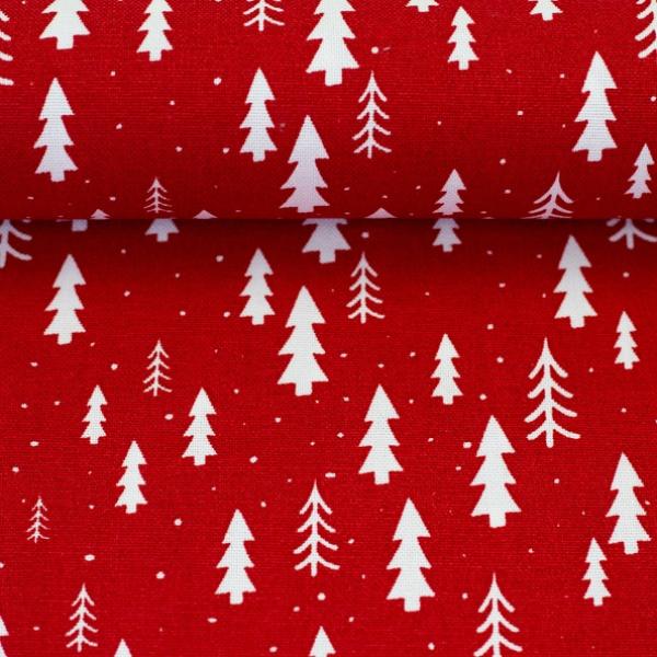 Canvas  Wiebke Swafing rot kleine Bäume